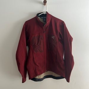 Arc’teryx Red Burgundy Performance Zip Up Technical Outdoor Jacket